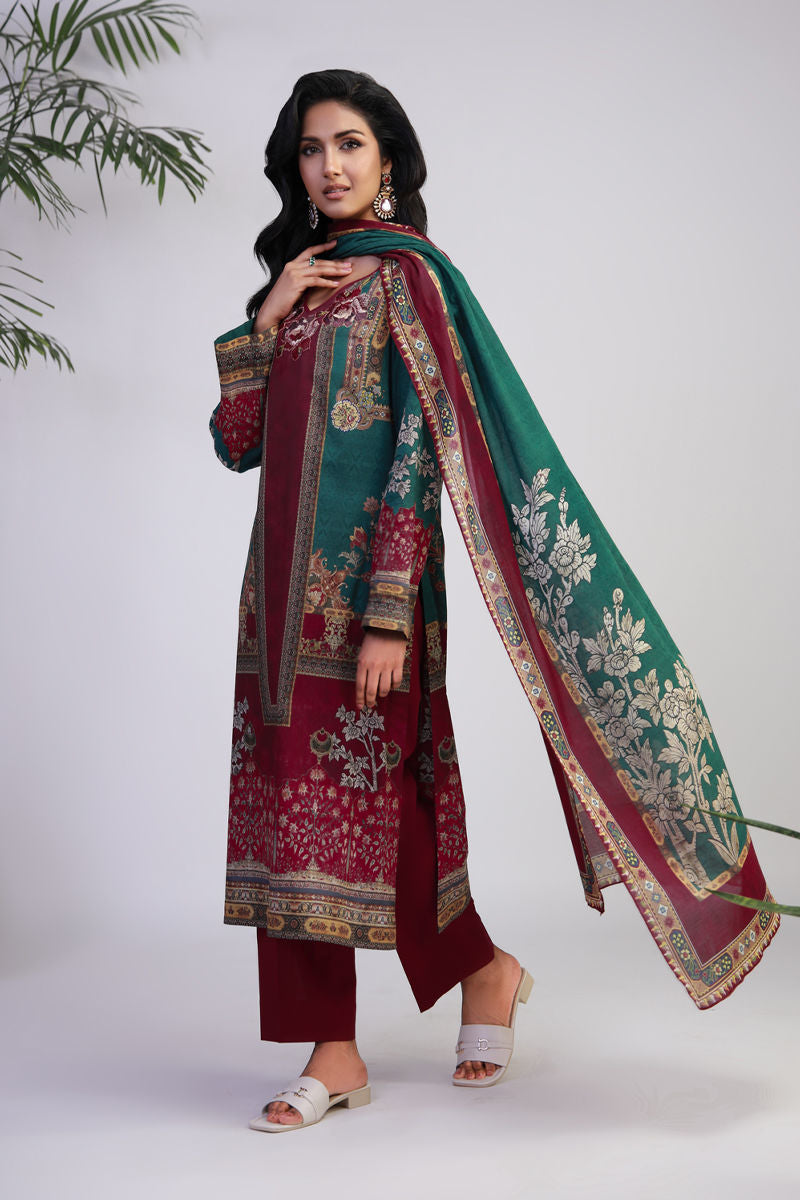 Shamaeel Ansari | Gulrang Lawn | Gulrang-02 -  Shamaeel Ansari Ladies Clothes - Original Designer Dress - House of Maryam