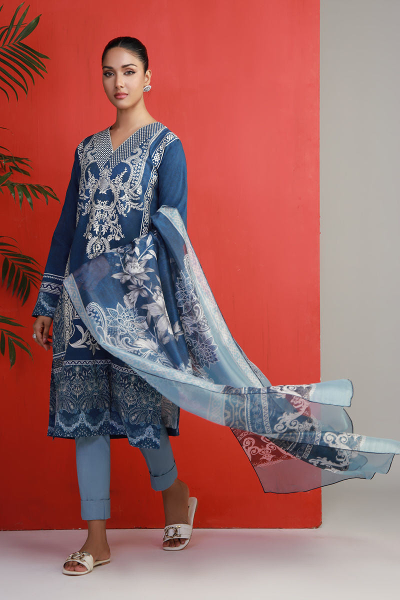 Shamaeel Ansari | Gulrang Lawn | Gulrang-03 -  Shamaeel Ansari Ladies Clothes - Original Designer Dress - House of Maryam