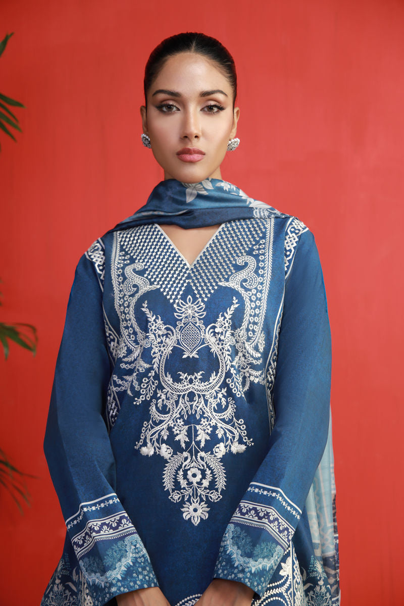 Shamaeel Ansari | Gulrang Lawn | Gulrang-03 -  Shamaeel Ansari Ladies Clothes - Original Designer Dress - House of Maryam