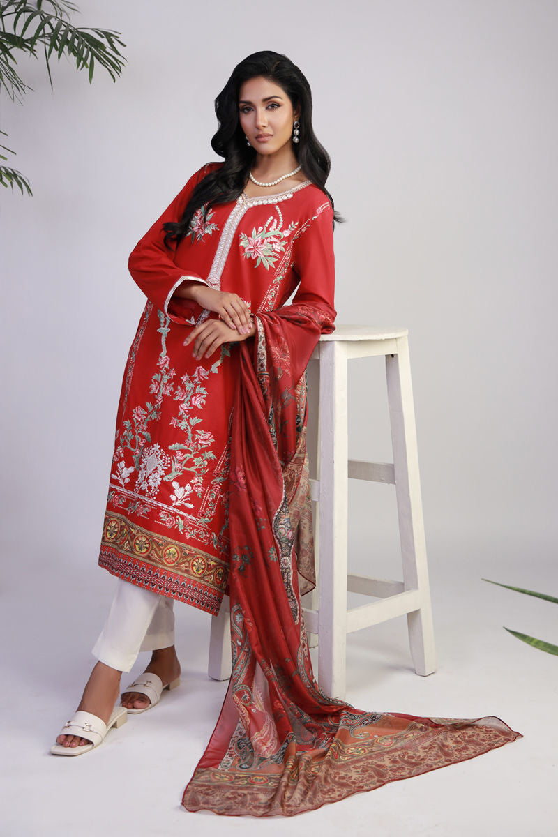 Shamaeel Ansari | Gulrang Lawn | Gulrang-04 -  Shamaeel Ansari Ladies Clothes - Original Designer Dress - House of Maryam