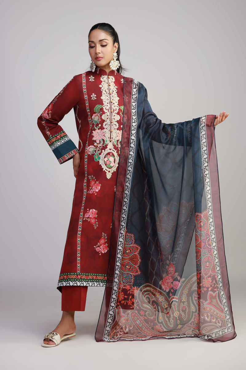 Shamaeel Ansari | Gulrang Lawn | Gulrang-07 -  Shamaeel Ansari Ladies Clothes - Original Designer Dress - House of Maryam