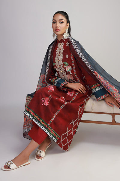 Shamaeel Ansari | Gulrang Lawn | Gulrang-07 -  Shamaeel Ansari Ladies Clothes - Original Designer Dress - House of Maryam