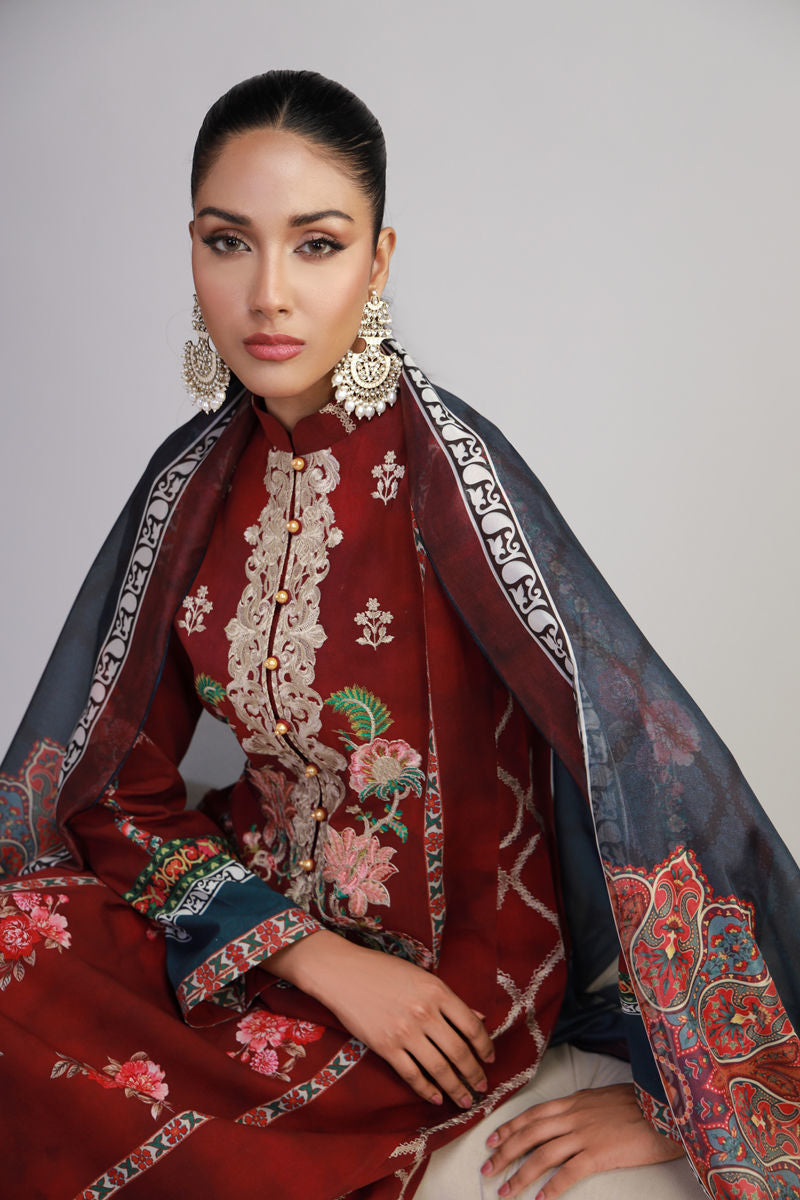 Shamaeel Ansari | Gulrang Lawn | Gulrang-07 -  Shamaeel Ansari Ladies Clothes - Original Designer Dress - House of Maryam