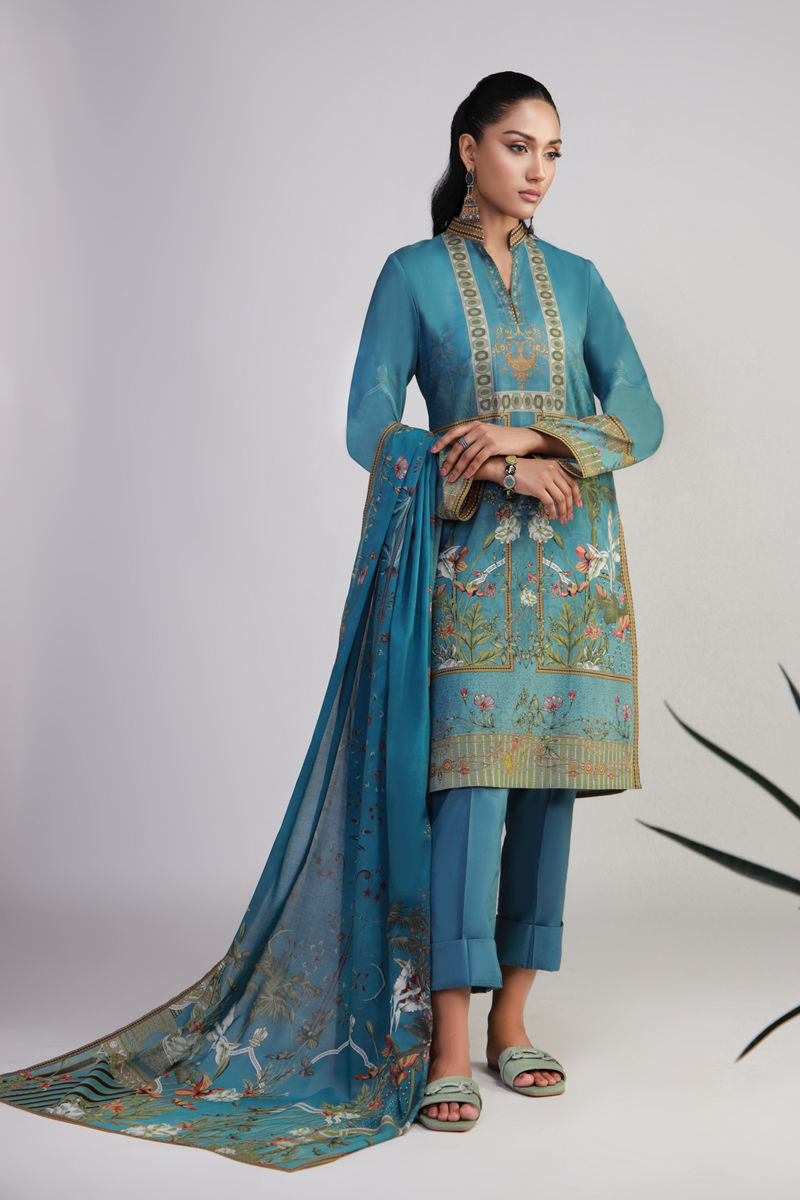 Shamaeel Ansari | Gulrang Lawn | Gulrang-11 -  Shamaeel Ansari Ladies Clothes - Original Designer Dress - House of Maryam