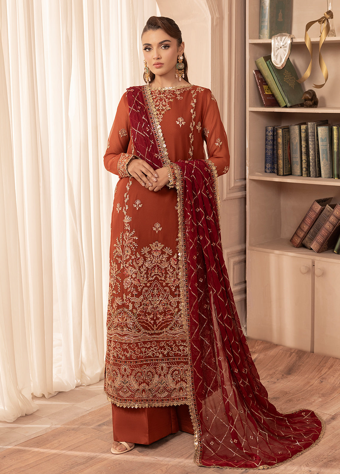 Sahane | Elyssa Festive Chiffon | CT-19007 Dune - ELYSSA -  Sahane Ladies Clothes - Original Designer Dress - House of Maryam