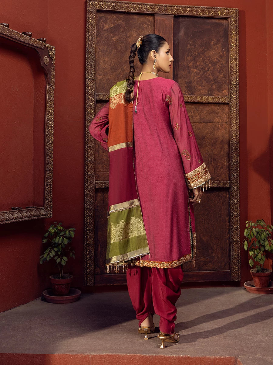 Salitex | Signature Festive Chiffon | SUNW6JI017UT -  Salitex Ladies Clothes - Original Designer Dress - House of Maryam
