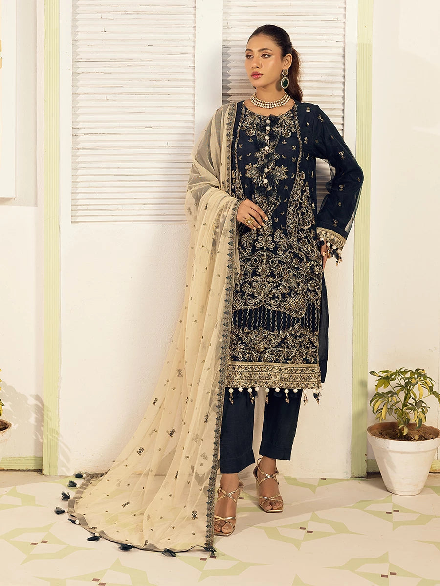 Salitex | Signature Festive Chiffon | SUNW6NO006UT -  Salitex Ladies Clothes - Original Designer Dress - House of Maryam