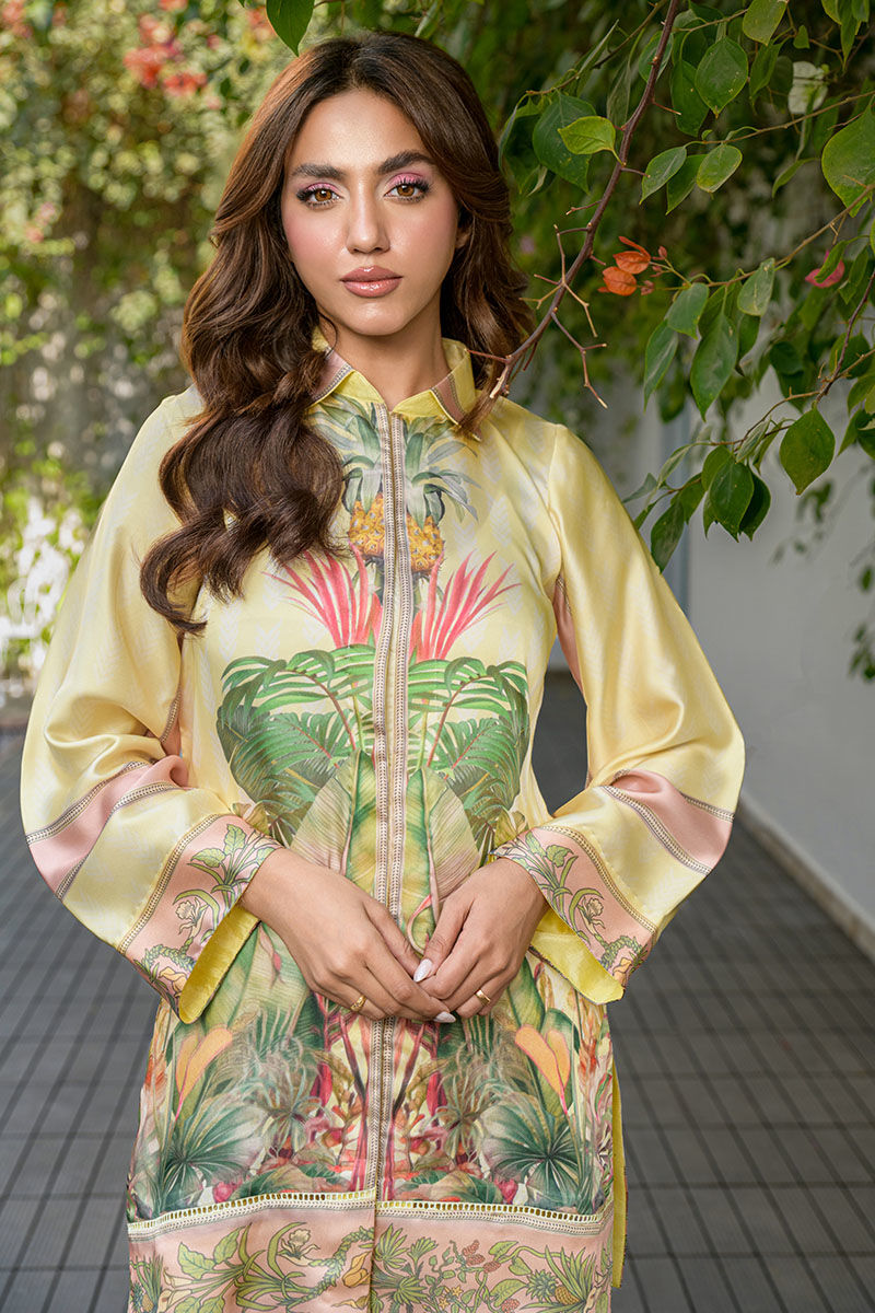 Fatima Khan | Eid Digital Silk Prints | Tropical Bliss -  Fatima Khan Ladies Clothes - Original Designer Dress - House of Maryam