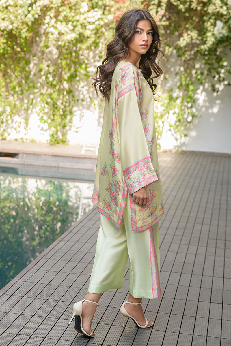 Fatima Khan | Eid Digital Silk Prints | Blossoms -  Fatima Khan Ladies Clothes - Original Designer Dress - House of Maryam