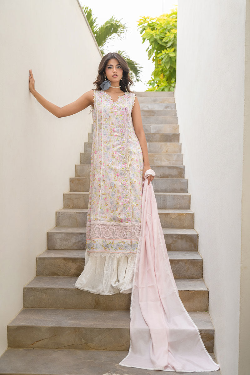 Fatima Khan | Eid Digital Silk Prints |   Flora -  Fatima Khan Ladies Clothes - Original Designer Dress - House of Maryam