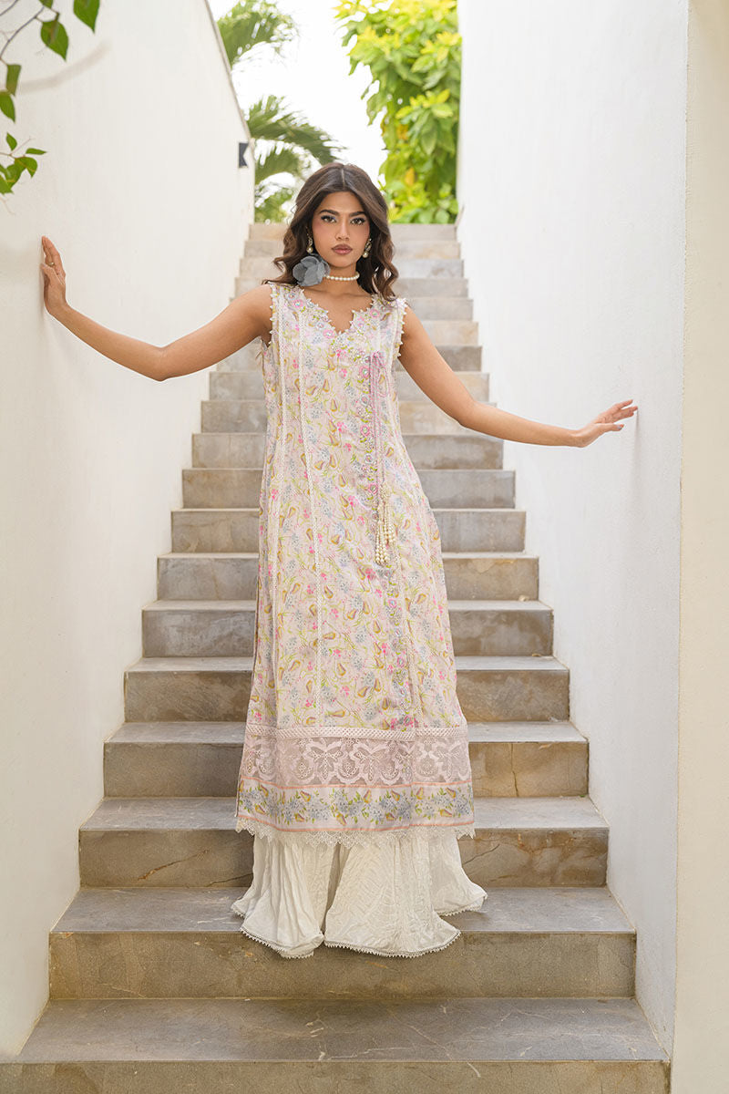 Fatima Khan | Eid Digital Silk Prints |   Flora -  Fatima Khan Ladies Clothes - Original Designer Dress - House of Maryam
