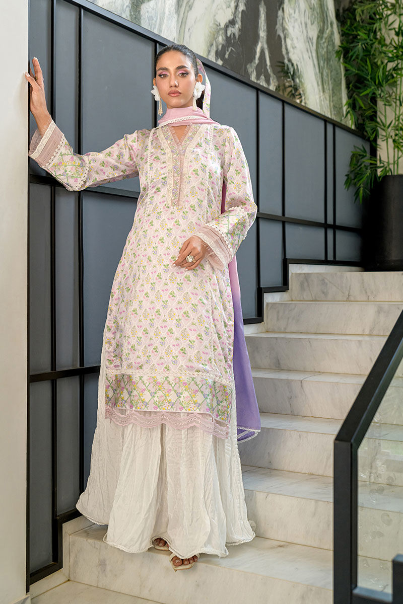 Fatima Khan | Eid Digital Silk Prints | Abloom -  Fatima Khan Ladies Clothes - Original Designer Dress - House of Maryam