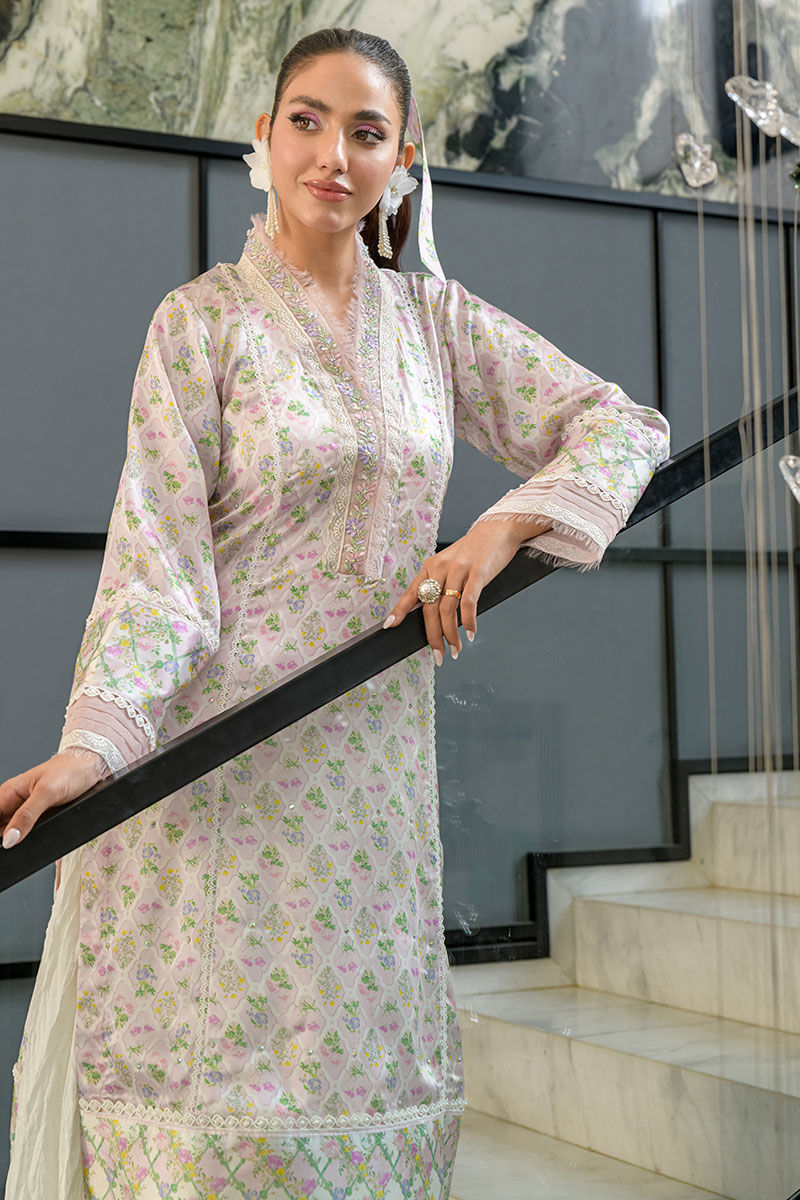 Fatima Khan | Eid Digital Silk Prints | Abloom -  Fatima Khan Ladies Clothes - Original Designer Dress - House of Maryam