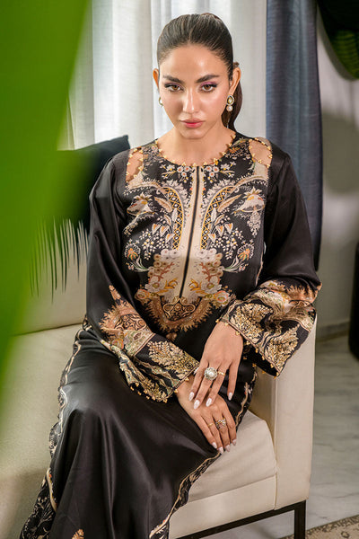 Fatima Khan | Eid Digital Silk Prints |   Black Opal -  Fatima Khan Ladies Clothes - Original Designer Dress - House of Maryam