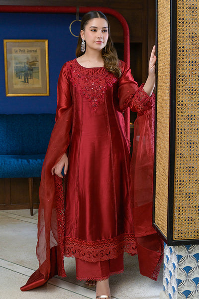 Fatima Khan | La Fleur Eid Edit | Scarlet -  Fatima Khan Ladies Clothes - Original Designer Dress - House of Maryam
