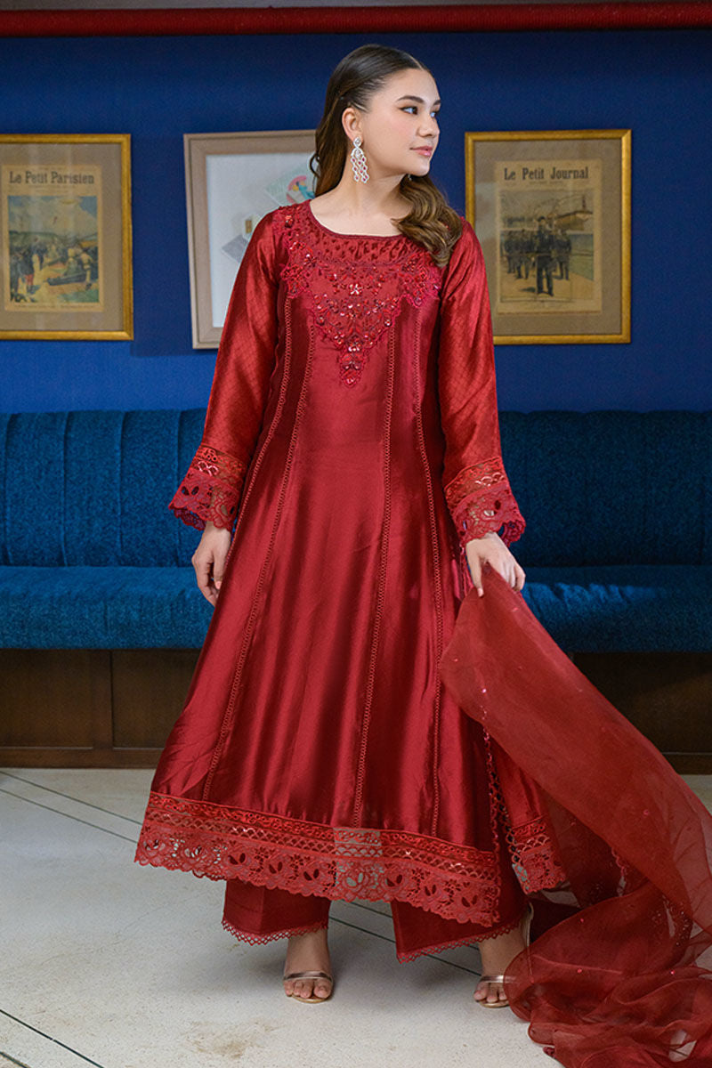 Fatima Khan | La Fleur Eid Edit | Scarlet -  Fatima Khan Ladies Clothes - Original Designer Dress - House of Maryam