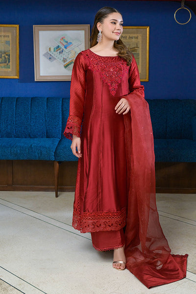 Fatima Khan | La Fleur Eid Edit | Scarlet -  Fatima Khan Ladies Clothes - Original Designer Dress - House of Maryam
