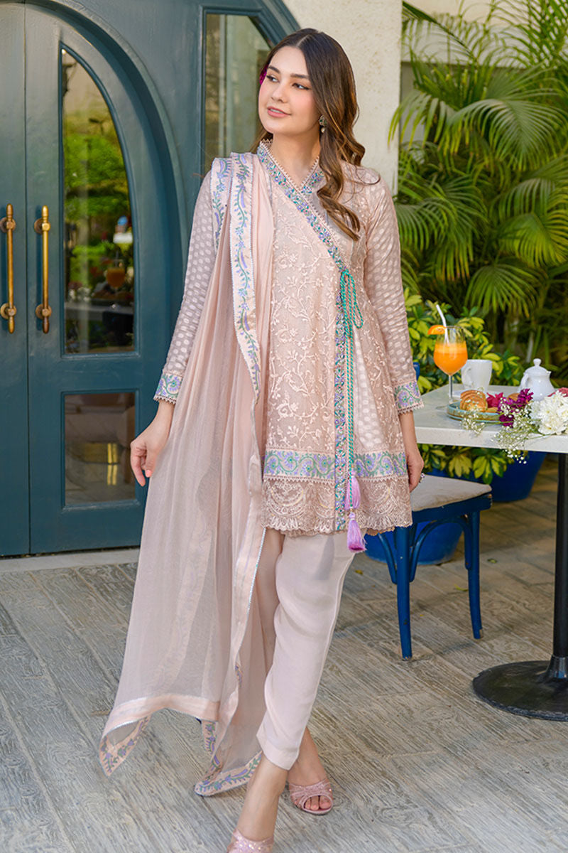 Fatima Khan | La Fleur Eid Edit | Peach Please -  Fatima Khan Ladies Clothes - Original Designer Dress - House of Maryam
