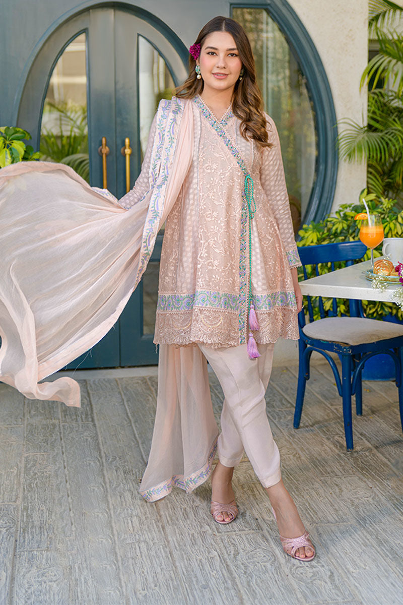 Fatima Khan | La Fleur Eid Edit | Peach Please -  Fatima Khan Ladies Clothes - Original Designer Dress - House of Maryam
