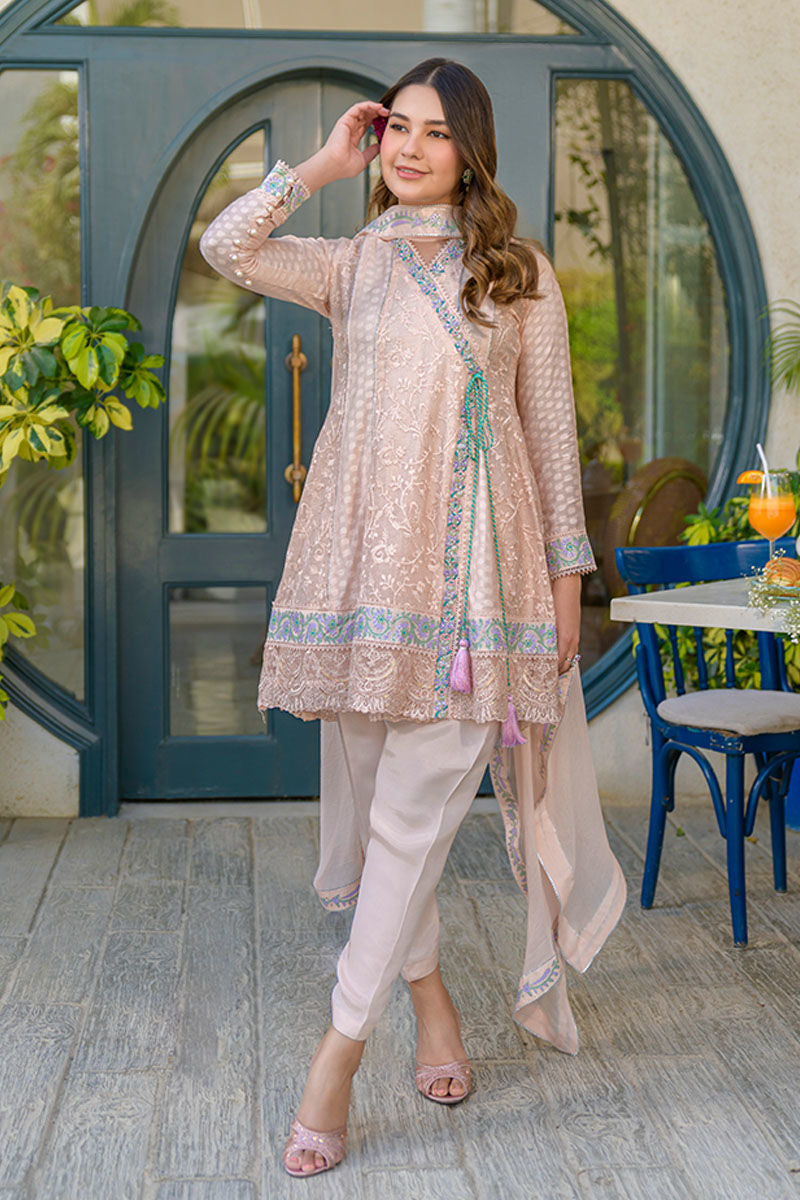 Fatima Khan | La Fleur Eid Edit | Peach Please -  Fatima Khan Ladies Clothes - Original Designer Dress - House of Maryam