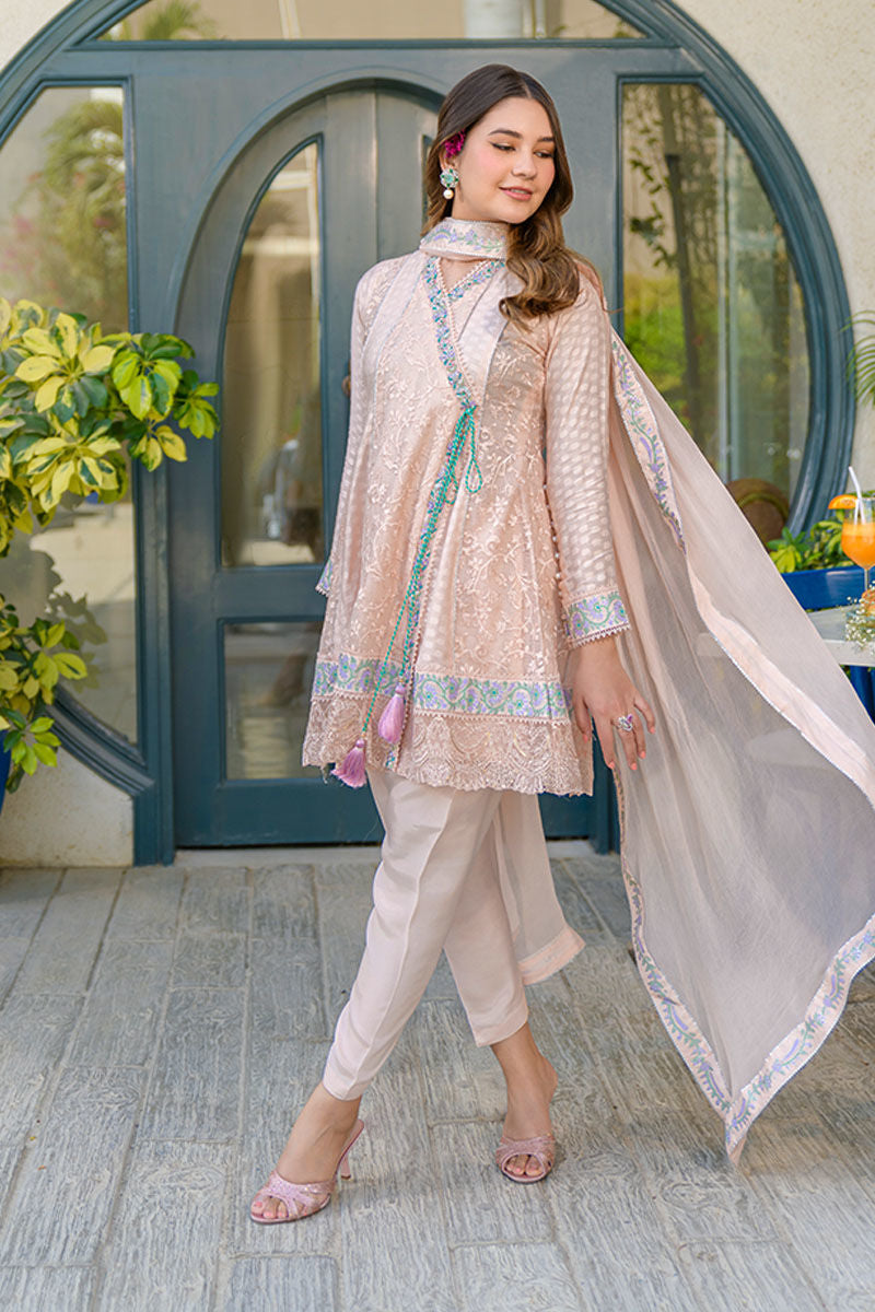 Fatima Khan | La Fleur Eid Edit | Peach Please -  Fatima Khan Ladies Clothes - Original Designer Dress - House of Maryam