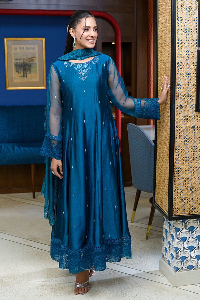 Fatima Khan | La Fleur Eid Edit | Azure Jade -  Fatima Khan Ladies Clothes - Original Designer Dress - House of Maryam