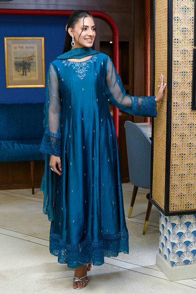 Fatima Khan | La Fleur Eid Edit | Azure Jade -  Fatima Khan Ladies Clothes - Original Designer Dress - House of Maryam