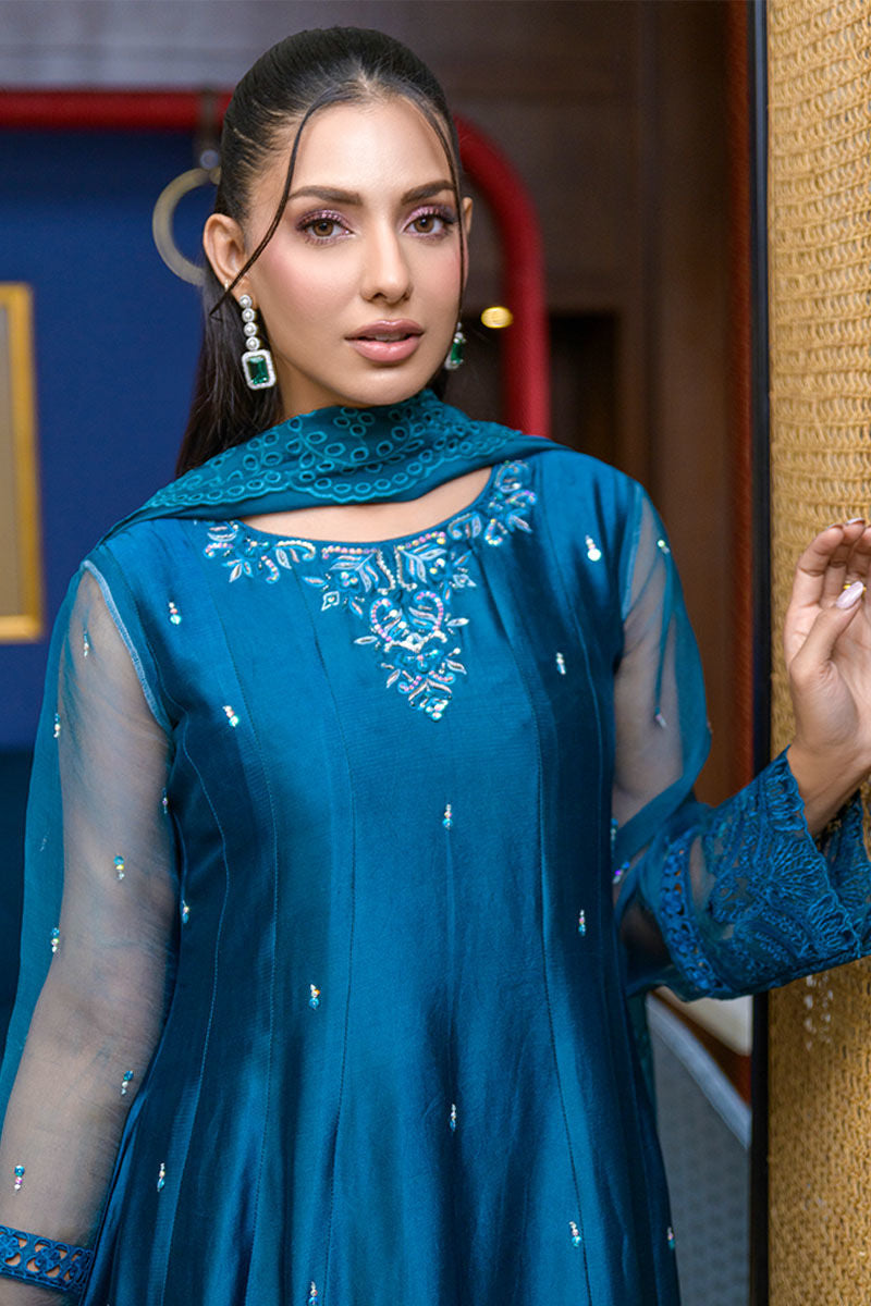 Fatima Khan | La Fleur Eid Edit | Azure Jade -  Fatima Khan Ladies Clothes - Original Designer Dress - House of Maryam