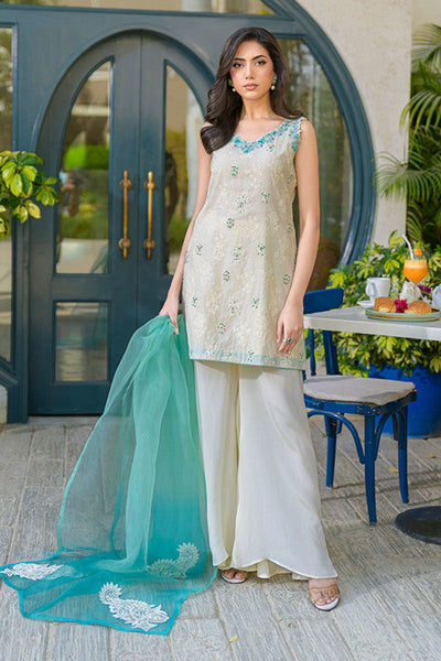 Fatima Khan | La Fleur Eid Edit | Minty Fresh -  Fatima Khan Ladies Clothes - Original Designer Dress - House of Maryam