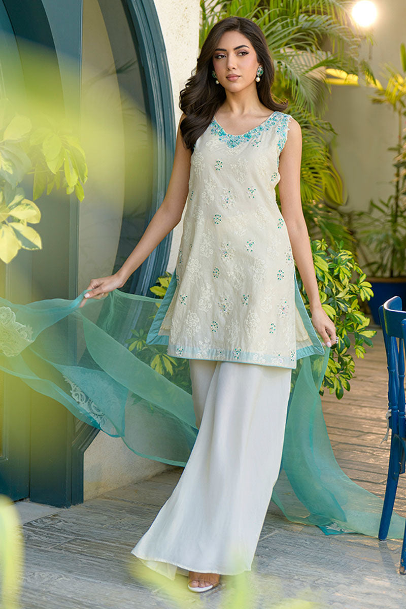 Fatima Khan | La Fleur Eid Edit | Minty Fresh -  Fatima Khan Ladies Clothes - Original Designer Dress - House of Maryam
