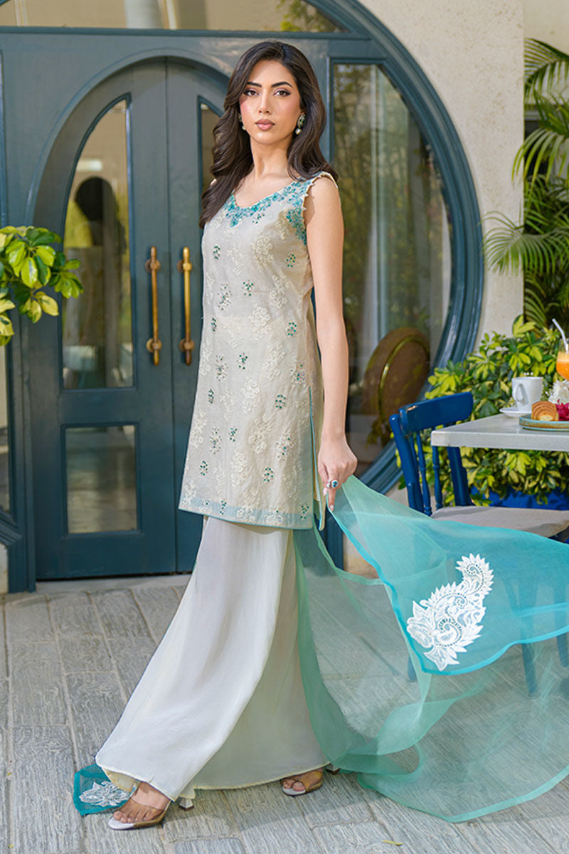 Fatima Khan | La Fleur Eid Edit | Minty Fresh -  Fatima Khan Ladies Clothes - Original Designer Dress - House of Maryam