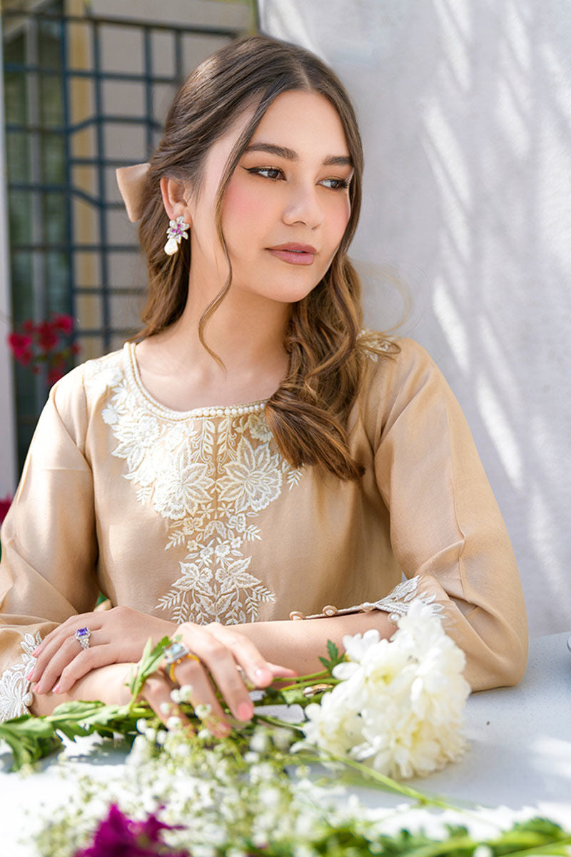 Fatima Khan | La Fleur Eid Edit | Beigetastic -  Fatima Khan Ladies Clothes - Original Designer Dress - House of Maryam