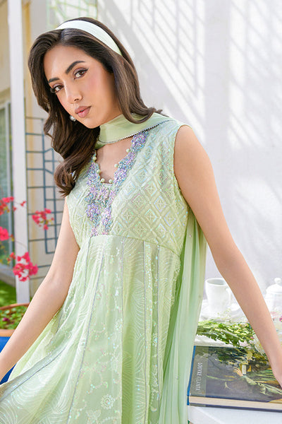 Fatima Khan | La Fleur Eid Edit | Pale Pistachio -  Fatima Khan Ladies Clothes - Original Designer Dress - House of Maryam