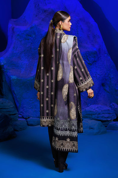 Bonanza Satrangi | Midnight Bloom 3 Pc (1W24P3P316) -  Bonanza Satrangi Unstitched - Original Designer Dress - House of Maryam
