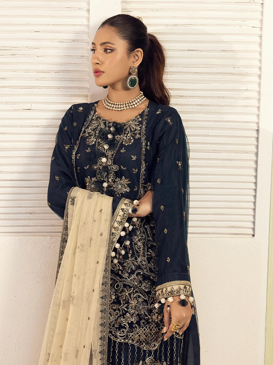 Salitex | Signature Festive Chiffon | SUNW6NO006UT -  Salitex Ladies Clothes - Original Designer Dress - House of Maryam