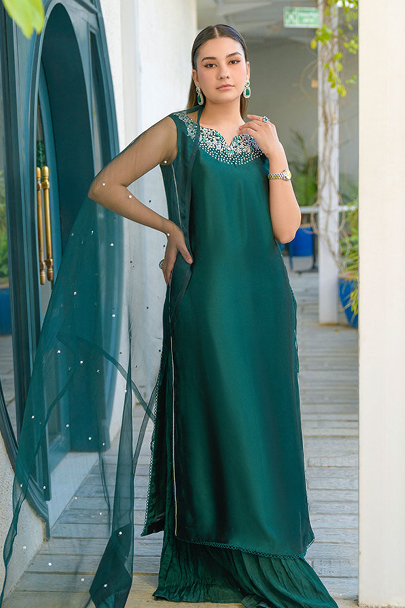 Fatima Khan | La Fleur Eid Edit | Viridity -  Fatima Khan Ladies Clothes - Original Designer Dress - House of Maryam
