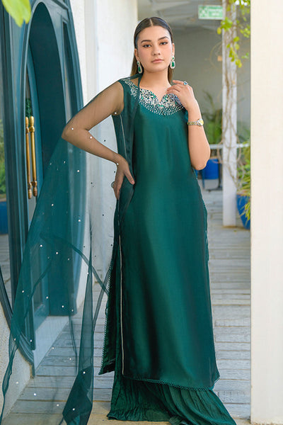 Fatima Khan | La Fleur Eid Edit | Viridity -  Fatima Khan Ladies Clothes - Original Designer Dress - House of Maryam