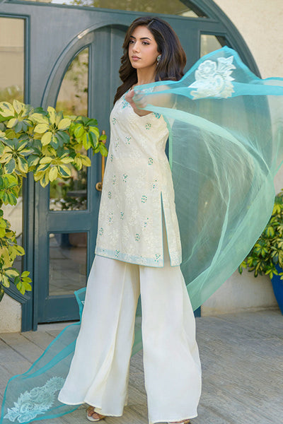 Fatima Khan | La Fleur Eid Edit | Minty Fresh -  Fatima Khan Ladies Clothes - Original Designer Dress - House of Maryam