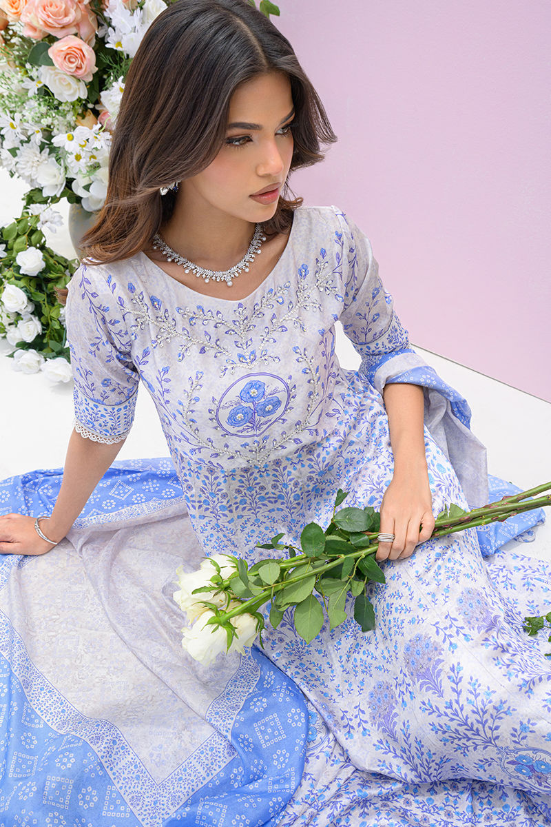 Fatima Khan | Prints and Petals | Azure Blue-6