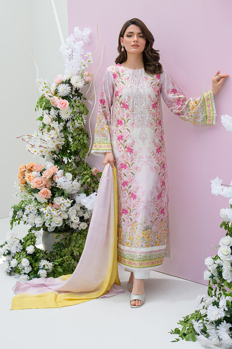 Fatima Khan | Eid Digital Silk Prints | Rose Reverie -  Fatima Khan Ladies Clothes - Original Designer Dress - House of Maryam