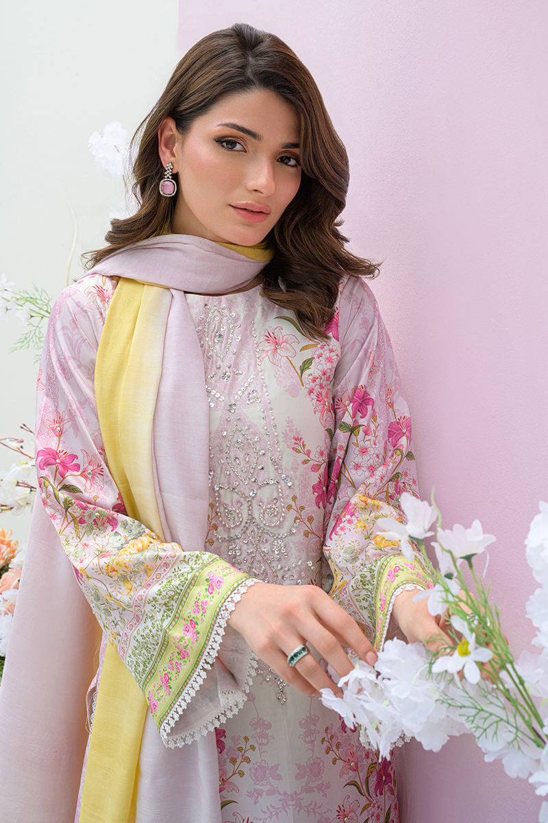 Fatima Khan | Eid Digital Silk Prints | Rose Reverie -  Fatima Khan Ladies Clothes - Original Designer Dress - House of Maryam