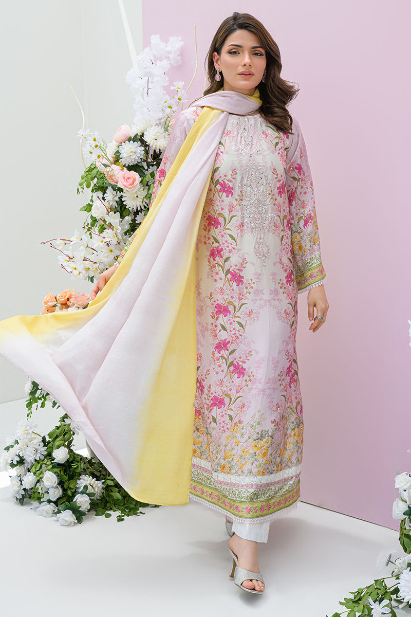 Fatima Khan | Eid Digital Silk Prints | Rose Reverie -  Fatima Khan Ladies Clothes - Original Designer Dress - House of Maryam