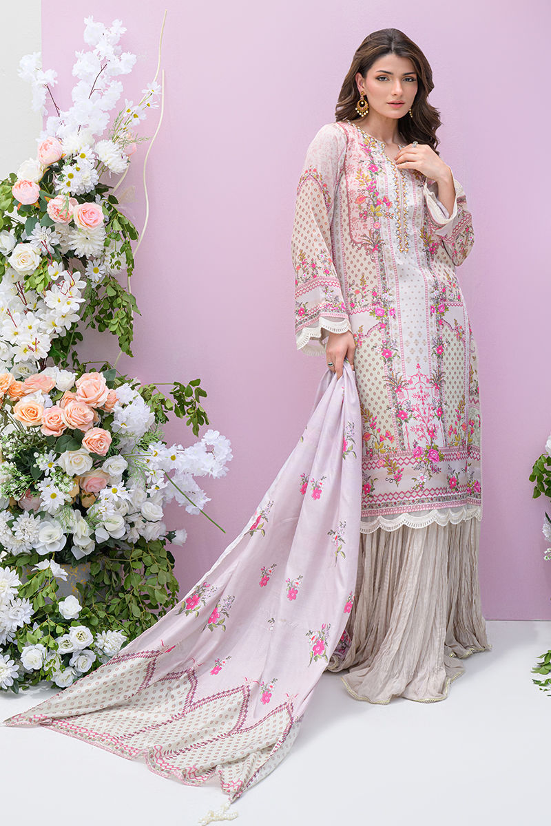 Fatima Khan | Eid Digital Silk Prints |   Floralia -  Fatima Khan Ladies Clothes - Original Designer Dress - House of Maryam