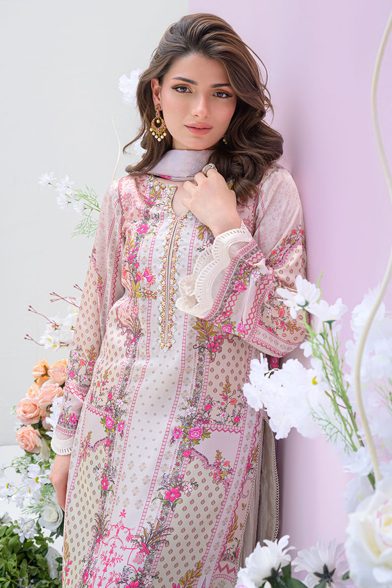 Fatima Khan | Eid Digital Silk Prints |   Floralia -  Fatima Khan Ladies Clothes - Original Designer Dress - House of Maryam