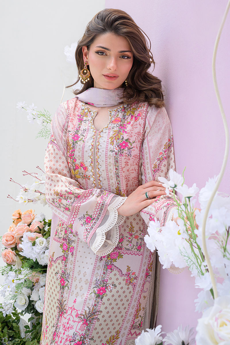 Fatima Khan | Eid Digital Silk Prints |   Floralia -  Fatima Khan Ladies Clothes - Original Designer Dress - House of Maryam