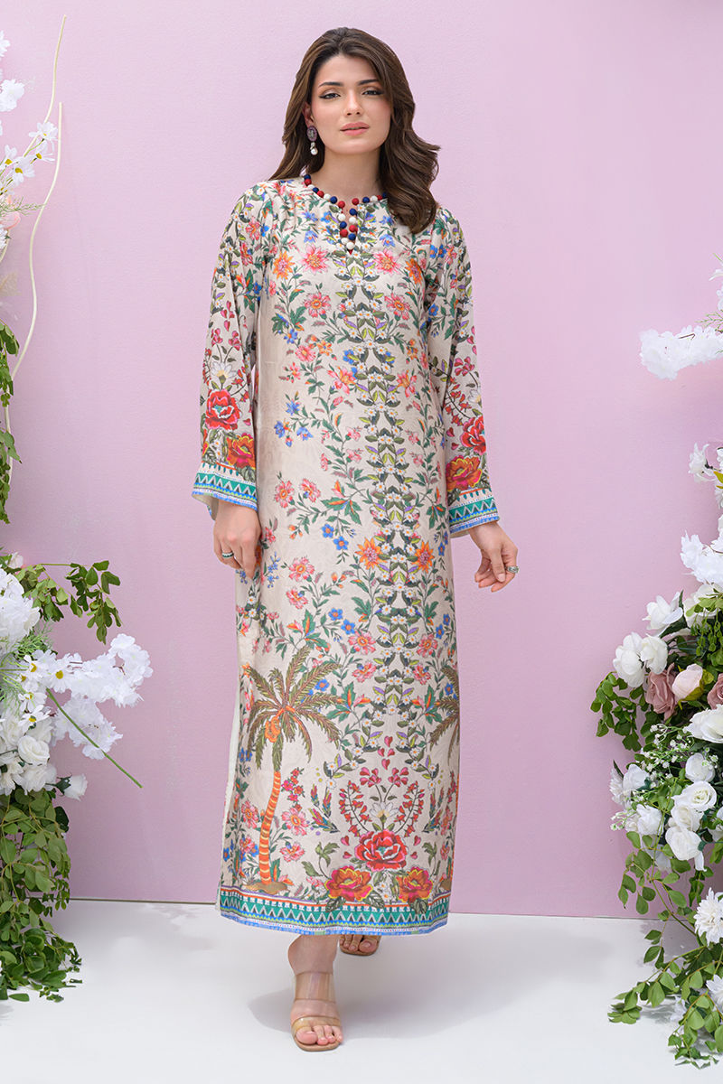 Fatima Khan | Eid Digital Silk Prints | Wildflower -  Fatima Khan Ladies Clothes - Original Designer Dress - House of Maryam