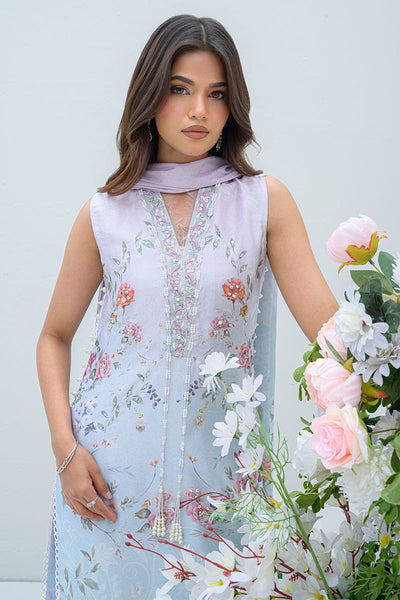 Fatima Khan | Eid Digital Silk Prints | Skye -  Fatima Khan Ladies Clothes - Original Designer Dress - House of Maryam