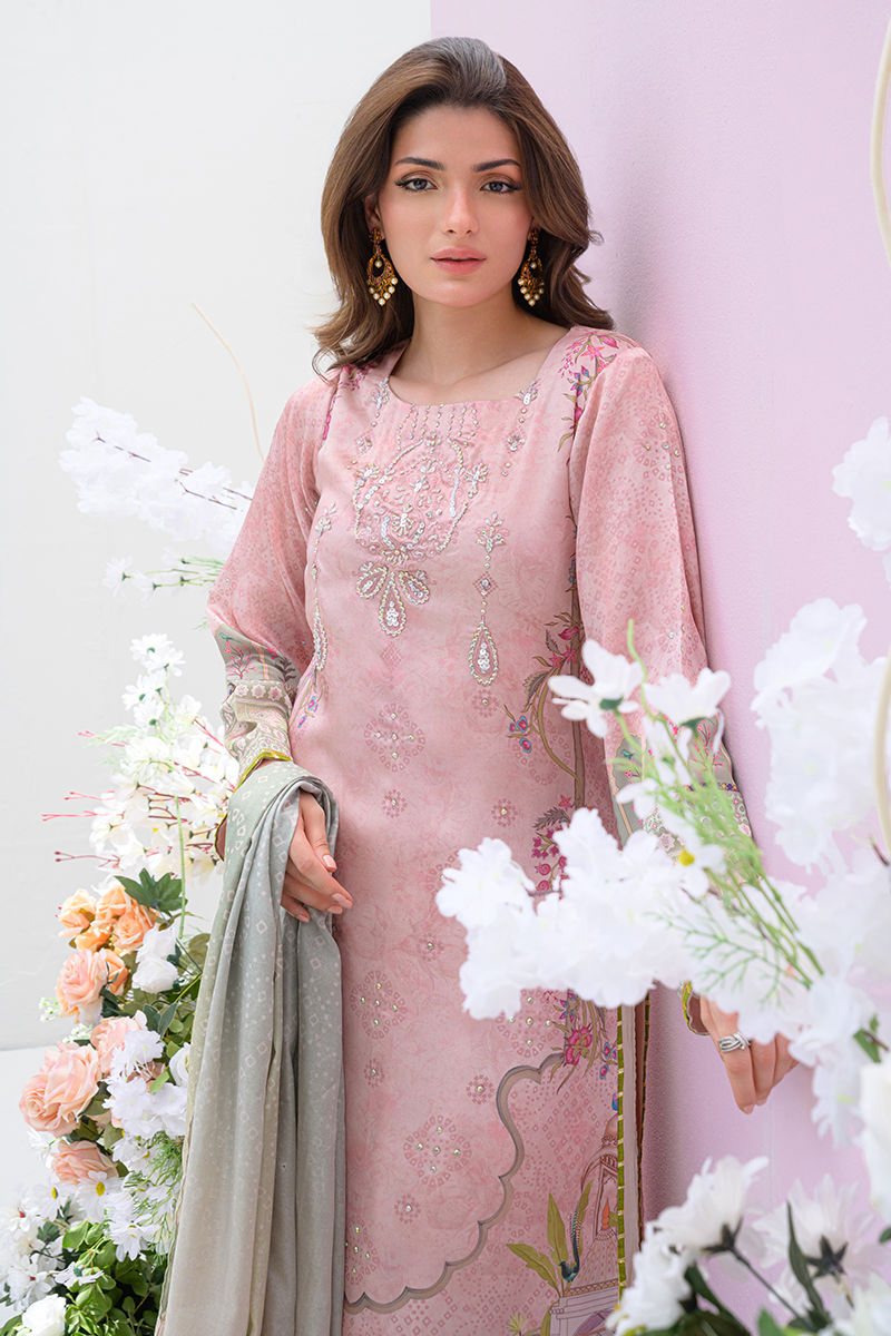 Fatima Khan | Eid Digital Silk Prints | Petaluxe -  Fatima Khan Ladies Clothes - Original Designer Dress - House of Maryam