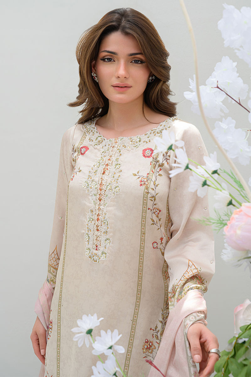 Fatima Khan | Eid Digital Silk Prints | Elysium -  Fatima Khan Ladies Clothes - Original Designer Dress - House of Maryam