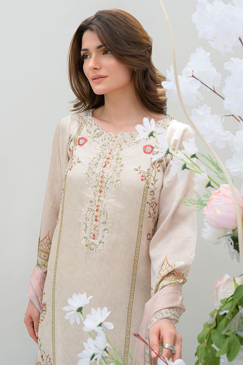 Fatima Khan | Eid Digital Silk Prints | Elysium -  Fatima Khan Ladies Clothes - Original Designer Dress - House of Maryam